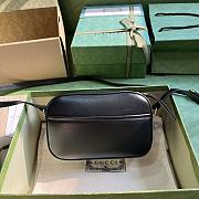 Gucci Horsebit 1955 Small Shoulder Bag Black 20x13x6cm - 3