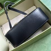 Gucci Horsebit 1955 Small Shoulder Bag Black 20x13x6cm - 4