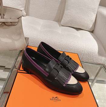 Hermes Royal Moccasins Multicolor Black Putty