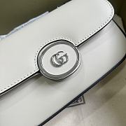 Gucci Petite GG Super Mini Bag White 18.5x10x4cm - 6