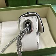 Gucci Petite GG Super Mini Bag White 18.5x10x4cm - 5