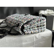 Chanel Double Flap Tweed Shoulder Bag Multi Color 25cm - 6