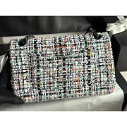 Chanel Double Flap Tweed Shoulder Bag Multi Color 25cm - 4