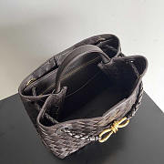 Bottega Veneta Small Andiamo Tote Bag Dark Brown 25x20x10cm - 5