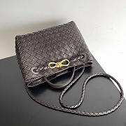 Bottega Veneta Small Andiamo Tote Bag Dark Brown 25x20x10cm - 2