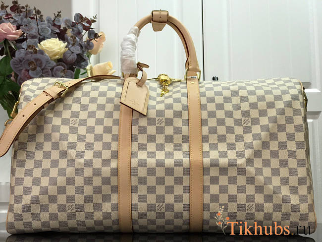 Louis Vuitton LV Keepall 55 Damier White 55x34x21cm - 1