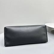 The Row Sienna Leather Shoulder Bag Black 36x14x24cm - 3