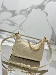 Prada Re-Edition 1995 Chaîne Re-Nylon Mini-bag Beige 22x18x6cm - 4