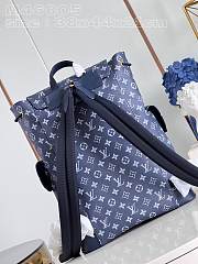 Louis Vuitton LV Backpack Christopher Bag Blue 38x44x20cm - 4