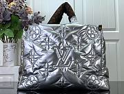 Louis Vuitton LV Silver Quilted Monogram Puffer Onthego Pillow 41x34x19cm - 3