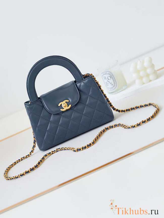 Chanel Mini Kelly Navy Blue 13x19x7cm - 1