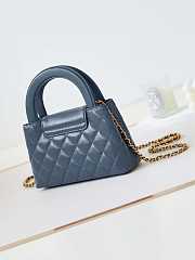 Chanel Mini Kelly Navy Blue 13x19x7cm - 5