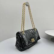 Balenciaga Monaco Small Chain Bag Black Gold Hardware 27.9x18x9.9cm - 5