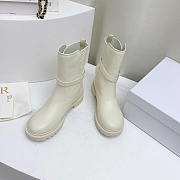 Dior Empreinte Ankle Boot White Calfskin and Rubber - 3