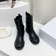 Dior Empreinte Ankle Boot Black Calfskin and Rubber - 2