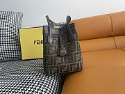 Fendi Origami Mini Brown FF Bag 15x15x18.5cm - 3