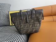 Fendi Origami Mini Brown FF Bag 15x15x18.5cm - 2