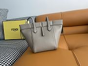 Fendi Origami Mini Grey FF Bag 15x15x18.5cm - 4