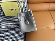 Fendi Origami Mini Grey FF Bag 15x15x18.5cm - 2