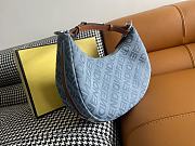 Fendi Fendigraphy Small Light Blue Denim Bag 29x24.5x10cm - 4