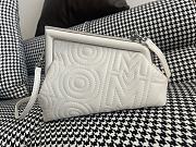 Fendi Marc Jacobs First Midi Quilted Leather Bag White 26x9x18cm - 5