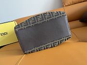 Fendi Origami Medium Brown Fabric Bag 27x27x16.5cm - 4