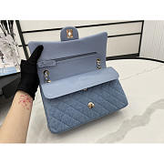 Chanel Classic Flap Bag Blue Denim 25cm - 4