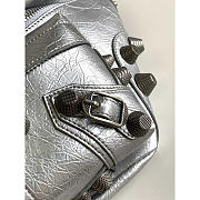 Balenciaga Le Cagole Leather Belt Bag Silver 33x16x18cm - 2