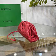 Bottega Veneta Pouch Clutch Mini Red 22x12x7cm - 5