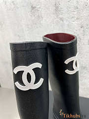 Chanel Rain Black Boots - 2