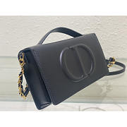 Dior CD Signature Mini Chain Bag Cow Leather Black 21 x 11 x 5 cm - 6