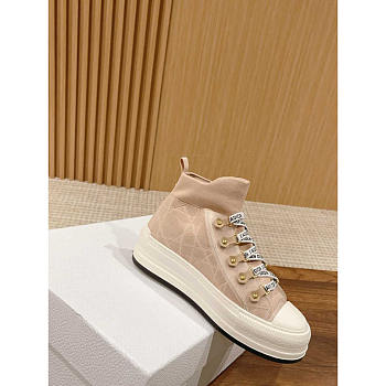 Dior Walk'N'Dior Platform Sneaker Nude Macrocannage