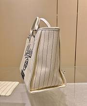 Chanel 23P Shopping Tote Deauville White Ecru 30x50x22cm - 5