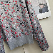 Louis Vuitton LV Multicolor Monogram Jacquard Pullover Gris - 4