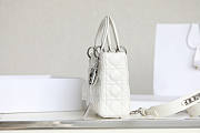 Dior Small Lady White Silver 20cm - 5