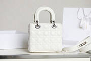 Dior Small Lady White Silver 20cm - 4