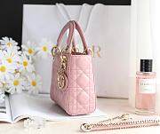 Dior Mini Lady Bag Pink 17x15x7cm - 4