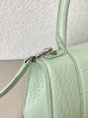 Balenciaga Hourglass Crocodile Light Green 23x10x24cm - 6