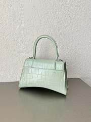 Balenciaga Hourglass Crocodile Light Green 23x10x24cm - 2