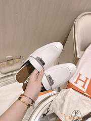 Hermes Oz Mule 'Blanc' White - 4