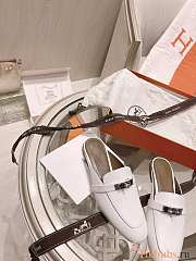 Hermes Oz Mule 'Blanc' White - 2