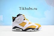 Air Jordan 6 Yellow Ochre White Black Sneaker - 2