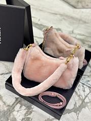 Prada Re-Edition Shearling Mini Bag Pink 22x18x6cm - 5