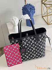 LV Neverfull Empreinte Leather Black 31x28x14 cm - 2