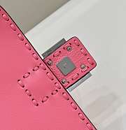 Fendi Baguette Camellia Selleria Bag Pink 27x15x6cm - 3