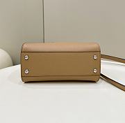 Fendi Peekaboo Mini Beige Selleria Bag 23x18x11cm - 6