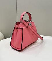 Fendi Peekaboo Mini Pink Selleria Bag 23x18x11cm - 2