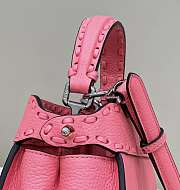 Fendi Peekaboo Mini Pink Selleria Bag 23x18x11cm - 3