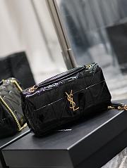 YSL Medium Jamie Black Patent 25x15x7.5cm - 3