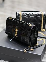 YSL Medium Jamie Black Patent 25x15x7.5cm - 2